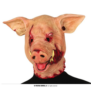 Maschera Maiale Horror in lattice