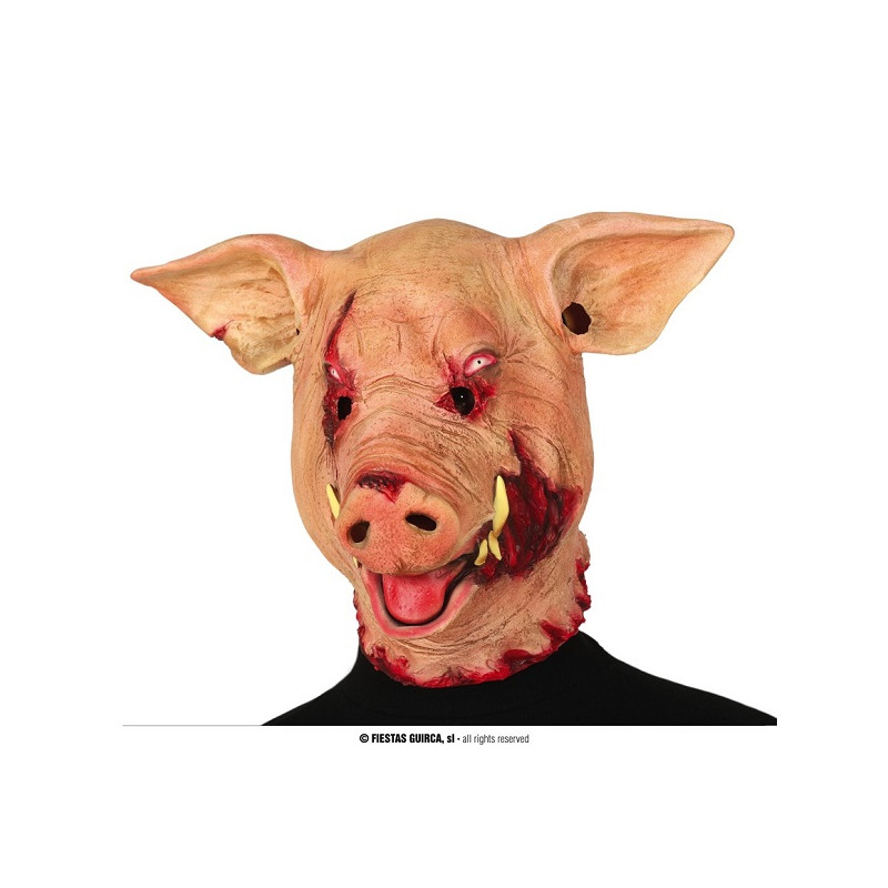 Maschera Maiale Horror in lattice