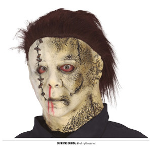 Maschera Michael Myers in lattice con capelli