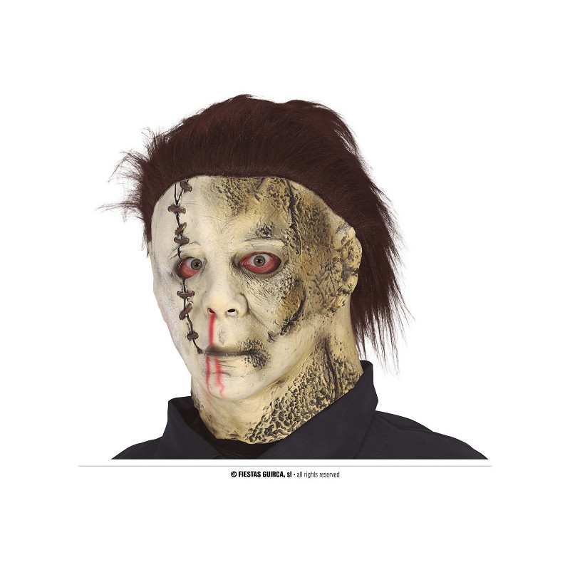 Maschera Michael Myers in lattice con capelli