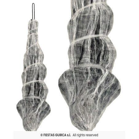 Scheletro Mummia con ragnatela d'appendere 75 cm