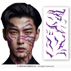 Tatuaggi Viso Demone Hunter K-Pop 30x14 cm