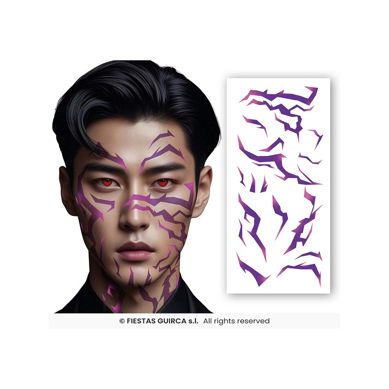 Tatuaggi Viso Demone Hunter K-Pop 30x14 cm
