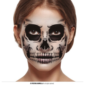 Tatuaggi Viso Scheletro 30x14 cm