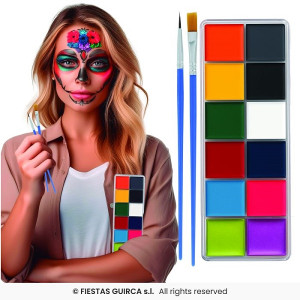 Tavolozza Trucco con Pennelli