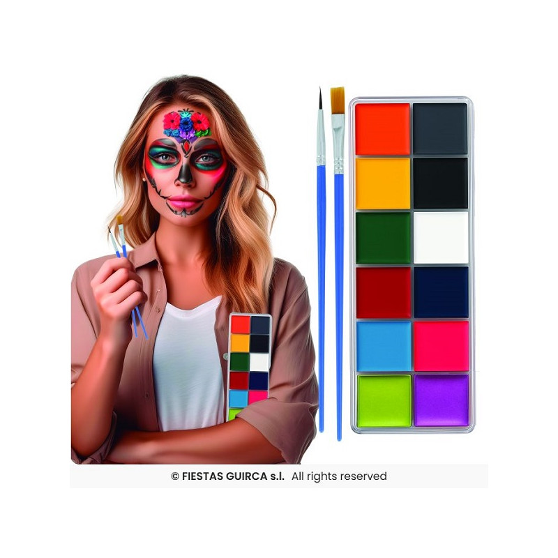 Tavolozza Trucco con Pennelli