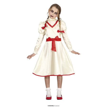 Costume BAMBOLA ASSASSINA ANNABELLE - Tg 5/6 anni