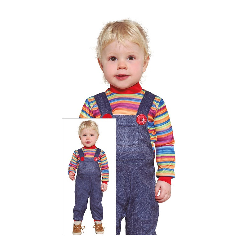 Costume BAMBOLA ASSASSINA CHUCKY - Tg 2/3 anni