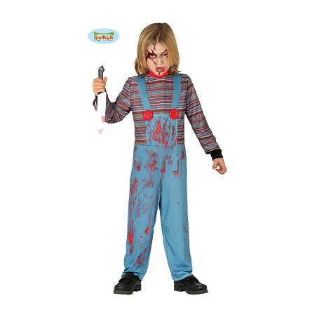 Costume BAMBOLA ASSASSINA CHUCKY - Tg 5/6 anni