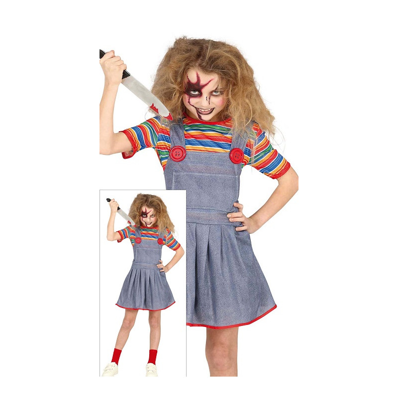 Costume BAMBOLA ASSASSINA CHUCKY - Tg 7/9 anni