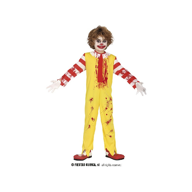 Costume CLOWN IT Mc'Donald - Tg 10/12 anni