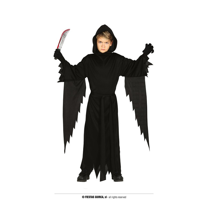 Costume FANTASMA Nero - Tg 10/12 anni