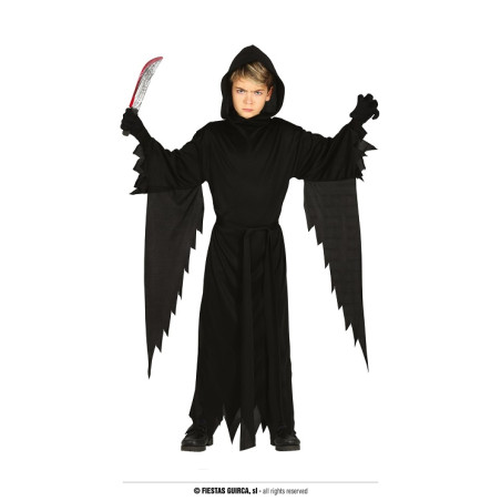 Costume FANTASMA Nero - Tg 10/12 anni