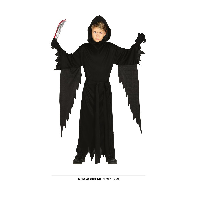 Costume FANTASMA NERO - Tg 7/9 anni