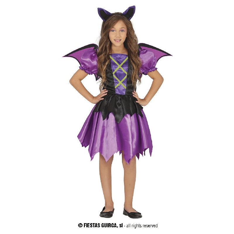 Costume PIPISTRELLO Viola - Tg 5/6 anni