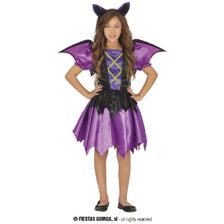 Costume PIPISTRELLO Viola - Tg 5/6 anni