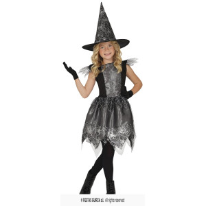 Costume STREGA Ragnatela - Tg 5/6 anni