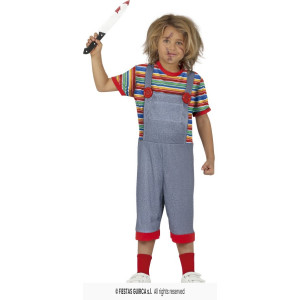 Costume BAMBOLA ASSASSINA CHUCKY - Tg 10/12 anni