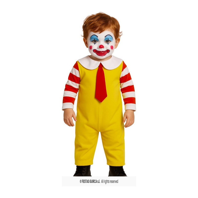 Costume CLOWN Mc'Donald - Tg 12/18 mesi