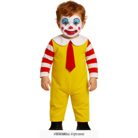 Costume CLOWN Mc'Donald - Tg 12/18 mesi