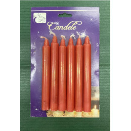 Candela Rossa 10 cm (cf. 6 pz)