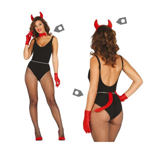 Set Diavolessa - 3 pz (Cerchietto,coda,papillon)