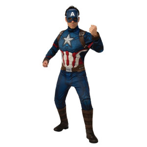 Costume CAPITAN AMERICA con muscoli - Tg L 52/54