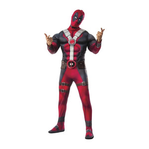 Costume DEADPOOL con muscoli - Tg XS 46/48