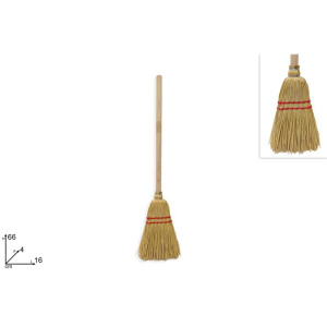 Scopa Saggina con manico in legno 66 cm