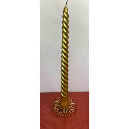 Candela Tortiglione ORO 25 cm