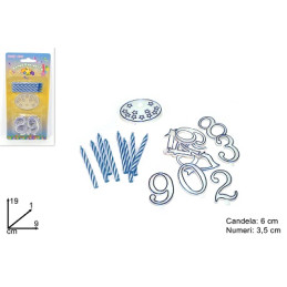 Candeline Celesti con numeri