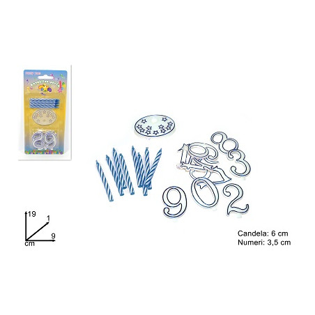 Candeline Celesti con numeri