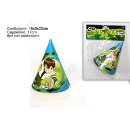 Cappellino Ben Ten in carta (cf. 6 pz)