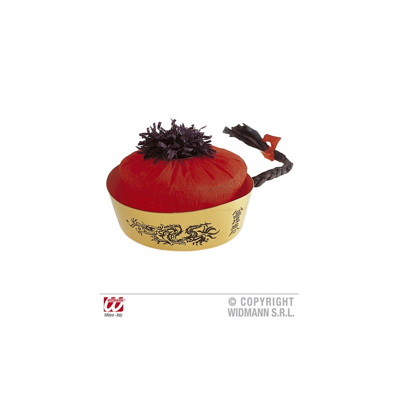 Cappello Cinese con treccia in carta