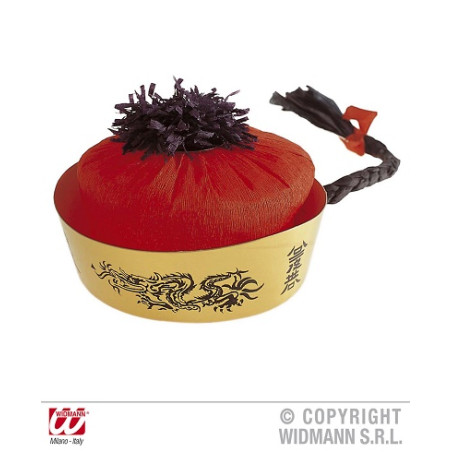 Cappello Cinese con treccia in carta