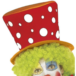 Cappello Clown Maxi Rosso
