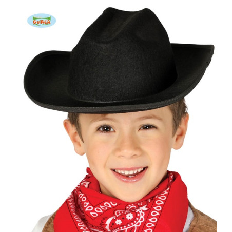 Cappello Cow-Boy Nero Bambino