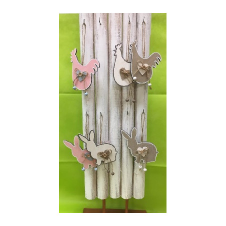 Appendino Soggetti Pasquali in legno