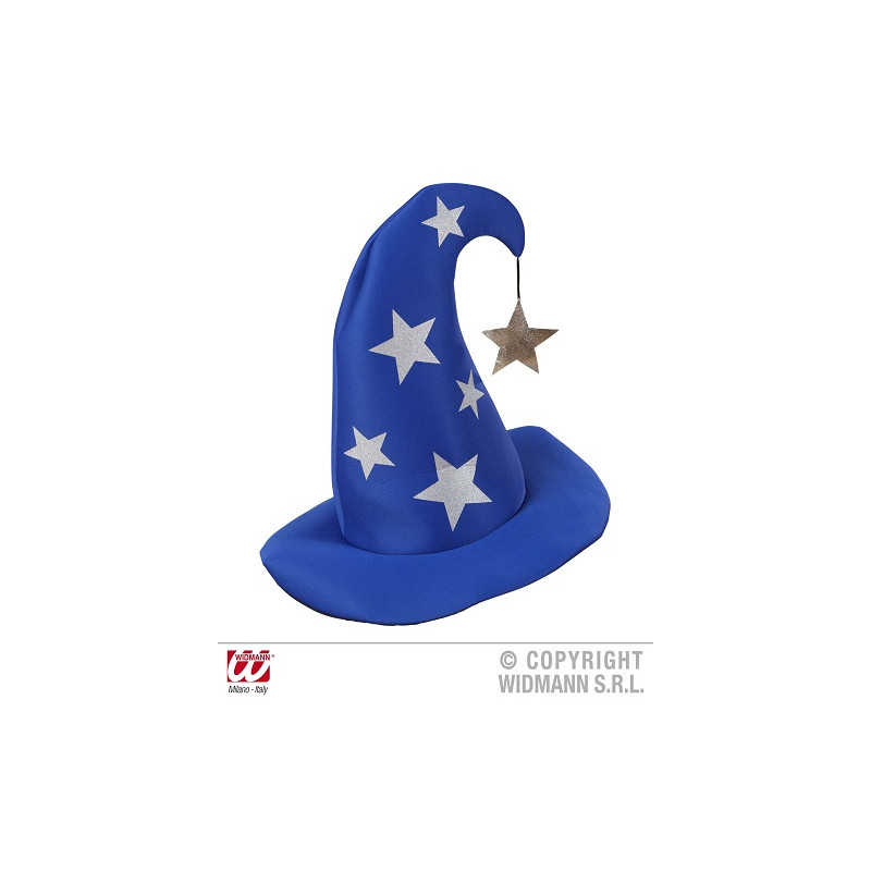 Cappello Mago Blu' con stelle