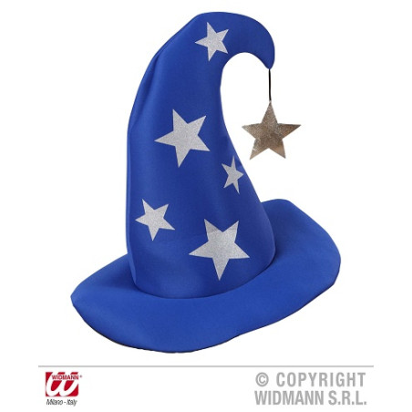 Cappello Mago Blu' con stelle