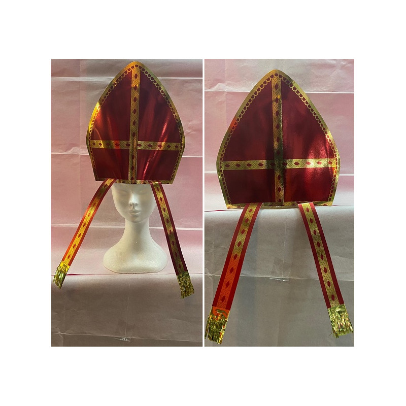 Cappello Mitra Rosso in carta