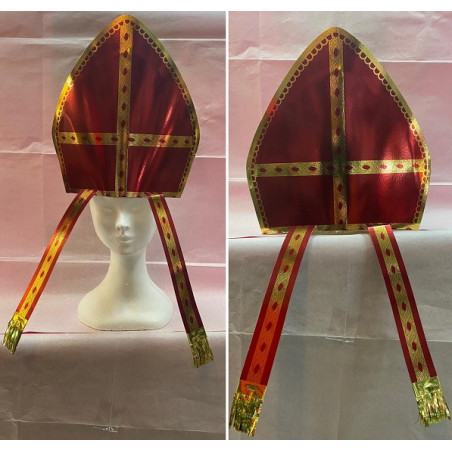 Cappello Mitra Rosso in carta