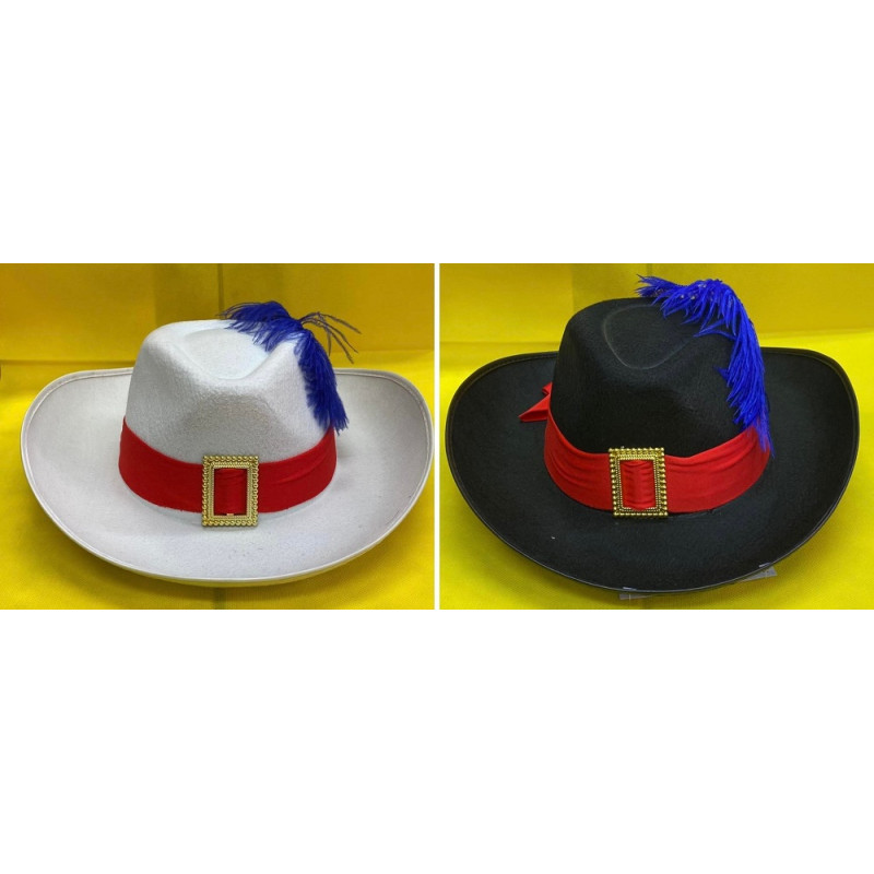 Cappello Moschettiere Bianco