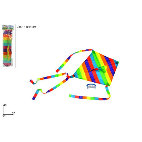 Aquilone Arcobaleno 57x46 cm