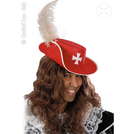 Cappello Moschettiere Rosso