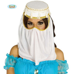 Cappello Odalisca Bianco con velo