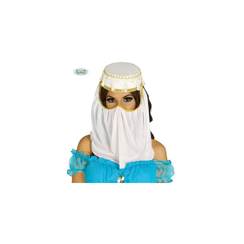 Cappello Odalisca Bianco con velo