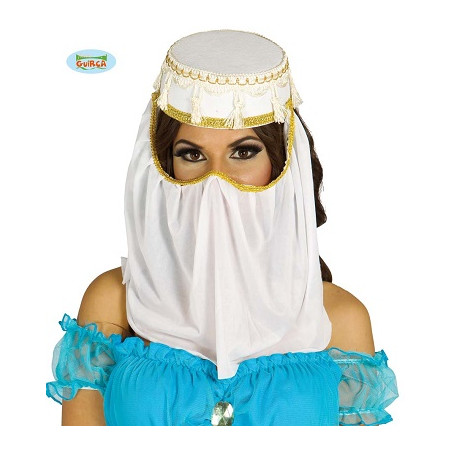 Cappello Odalisca Bianco con velo